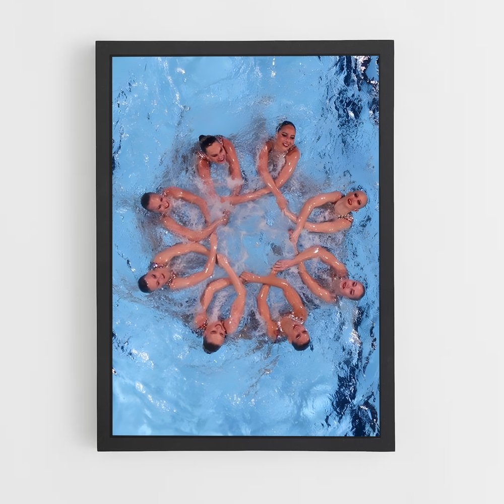 Poster Synchronized perfection – affiche Plongeon synchronisé (vue 2)